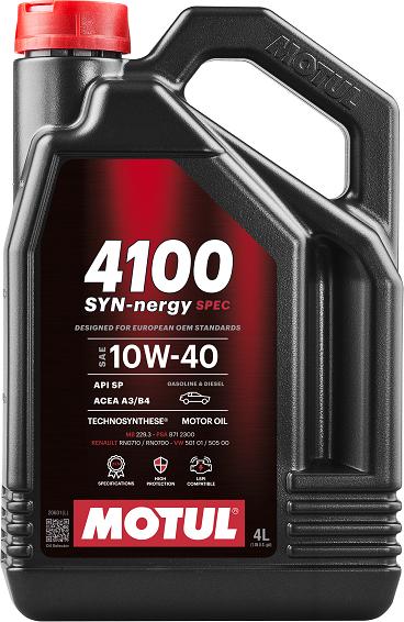 Motul 112891 - 4100 SYN-nergySPEC10W404L 4LACEA3-B4