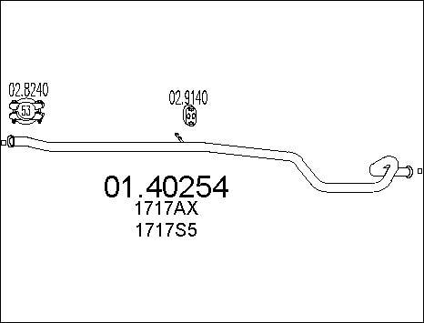 MTS 01.40254 - Auto Part