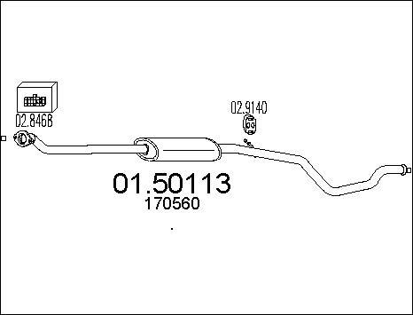 MTS 01.50113 - Auto Part
