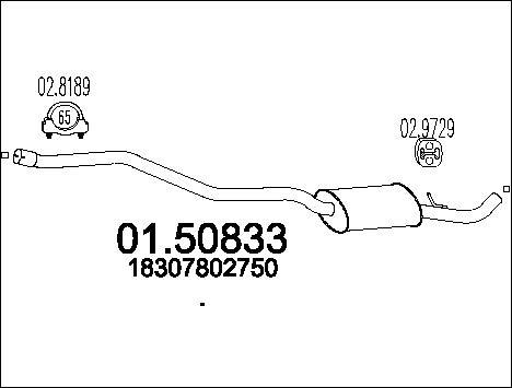 MTS 01.50833 - Auto Part