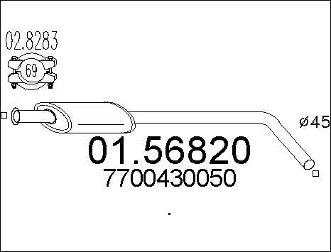 MTS 01.56820 - Auto Part