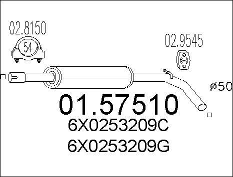 MTS 01.57510 - Auto Part