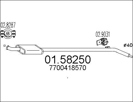 MTS 01.58250 - Auto Part