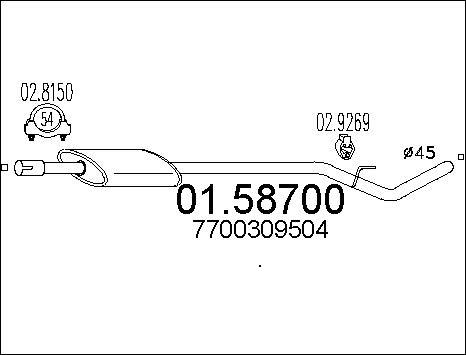 MTS 01.58700 - Auto Part
