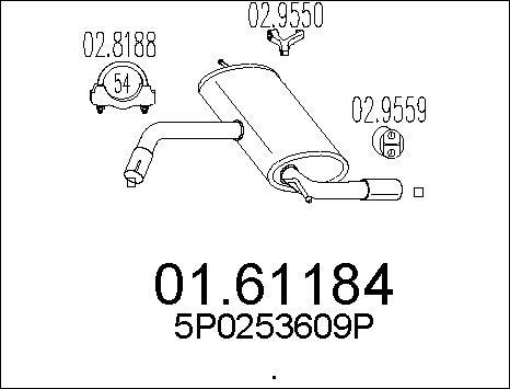 MTS 01.61184 - Auto Part