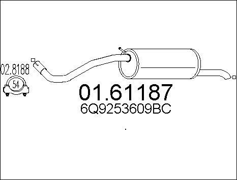 MTS 01.61187 - Auto Part