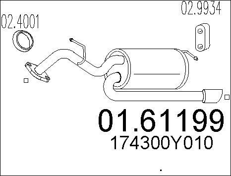 MTS 01.61199 - Auto Part