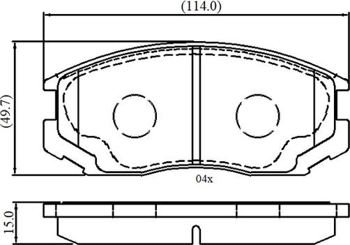 Brembo P 54 015 - Bremžu