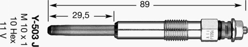 NGK D-POWER10 - Kvēlsvece
