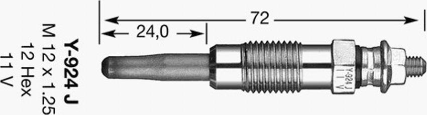 NGK D-POWER1 - Kvēlsvece