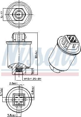 NISSENS 301035 - Spiediena slēdzis, Gaisa