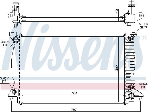 NISSENS 60314A - 60314A RADIATORS AUDI
