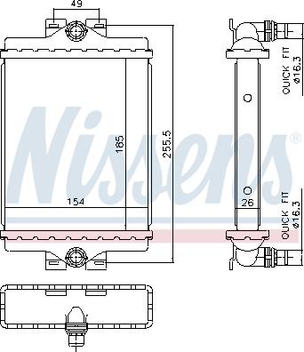 NISSENS 606296 - 606296 RADIATORS BMW