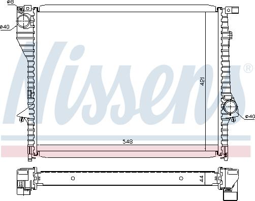 NISSENS 60638 - 60638 RADIATORS BMW