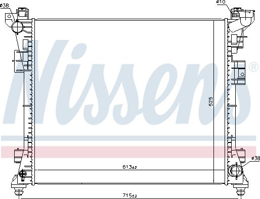 NISSENS 61034 - 61034 RADIATORS CHRYSLER