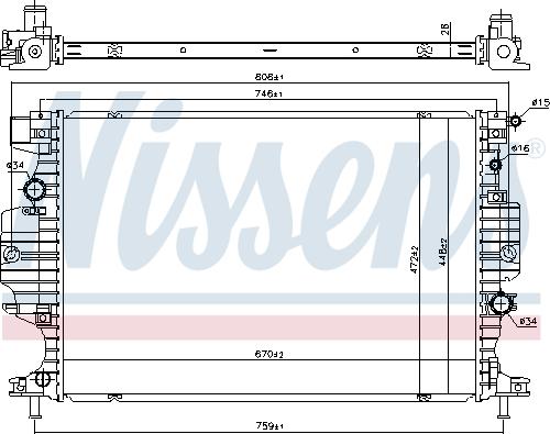 NISSENS 620156 - NS620156 RADIATORS FORD