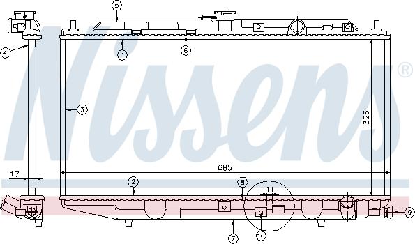 NISSENS 62256 - Auto Part