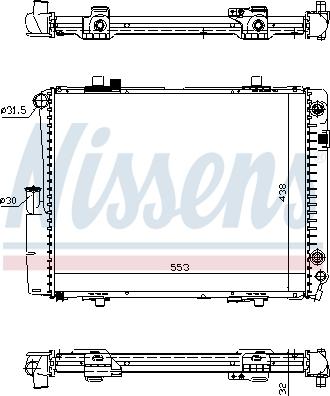 NISSENS 62582A - 62582A RADIATORS MERCEDES