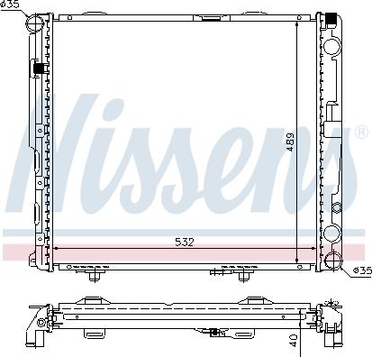 NISSENS 62697A - 62697A RADIATORS MERCEDES