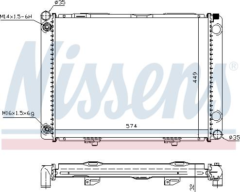 NISSENS 62734A - 62734 RADIATORS MERCEDES