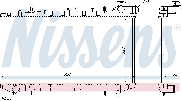 NISSENS 62985 - 62985 RADIATORS NISSAN