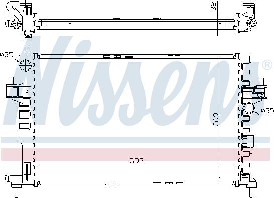 NISSENS 63009A - 63009A RADIATORS OPEL