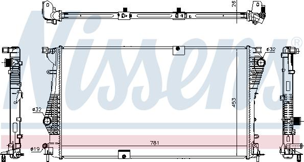 NISSENS 63124 - 63124 RADIATORS OPEL