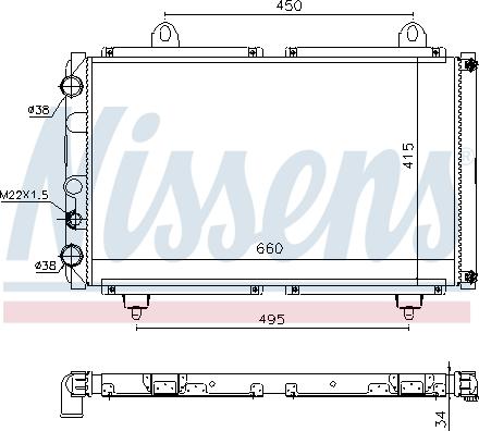 NISSENS 63558 - 63558 RADIATORS PEUGEOT