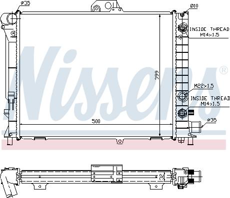 NISSENS 64033A - 64033A RADIATORS SAAB