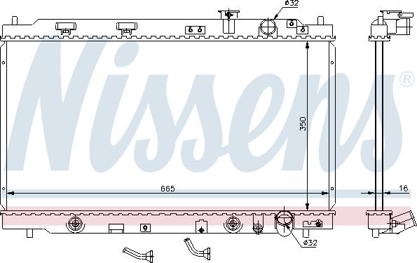 NISSENS 640941 - 640941 RADIATORS HONDA