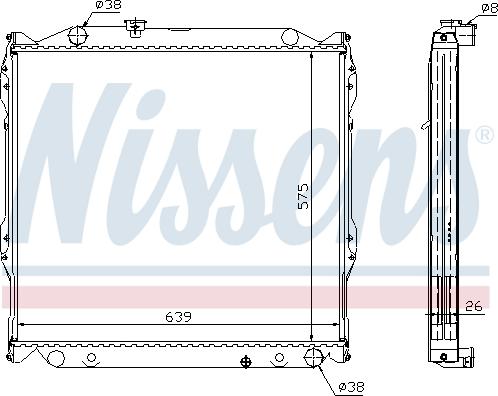 NISSENS 64636A - 64636A RADIATORS TOYOTA