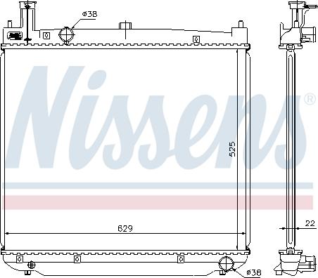 NISSENS 64649A - 64649A RADIATORS TOYOTA