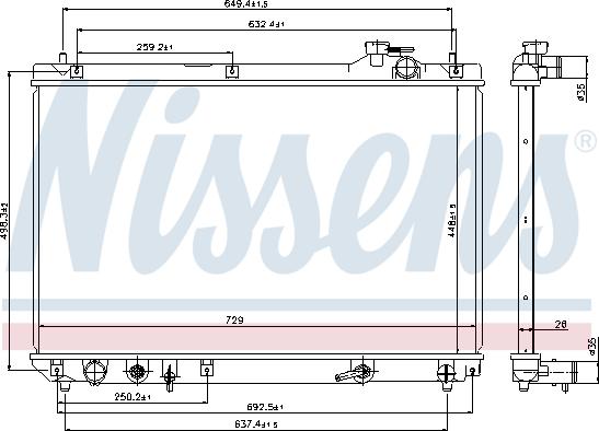 NISSENS 64659 - 64659 RADIATORS LEXUS