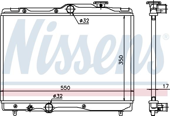 NISSENS 64839 - 64839 RADIATORS TOYOTA