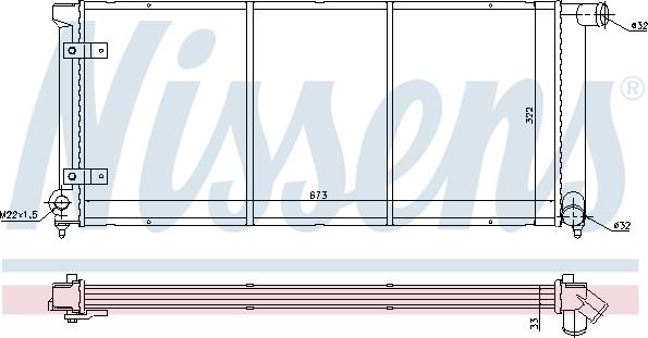 NISSENS 65175 - 65175 RADIATORS VW