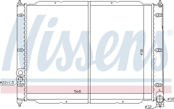 NISSENS 65239 - 65239 RADIATORS VW