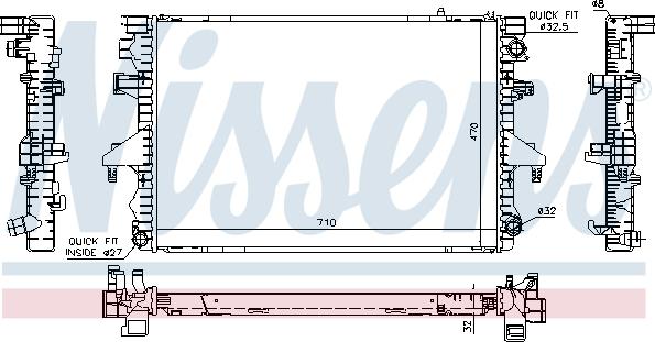 NISSENS 65283A - VWA2232 65283A RADIATORS