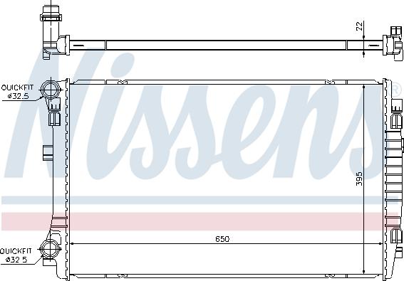 NISSENS 65303 - 65303 RADIATORS VW