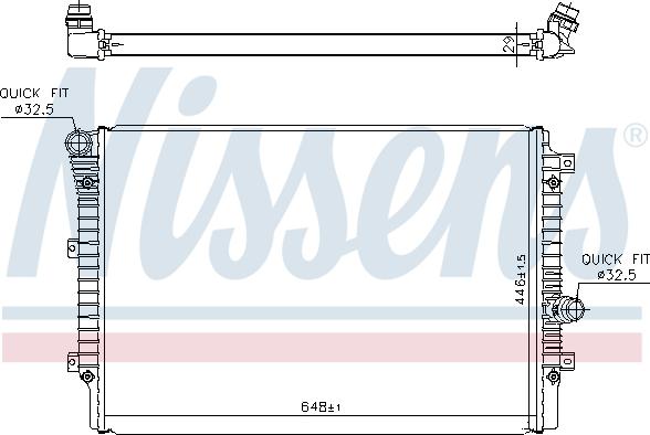 NISSENS 65336 - 65336 RADIATORS VW