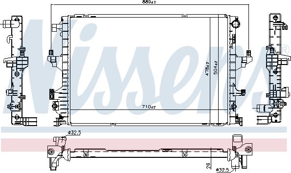 NISSENS 65346 - 65346 RADIATORS VW