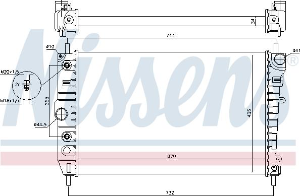 NISSENS 66701 - Auto Part