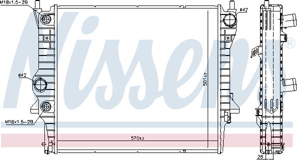 NISSENS 66708 - Auto Part