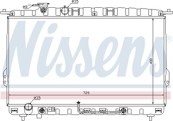 NISSENS 67028 - 67028 RADIATORS KIA