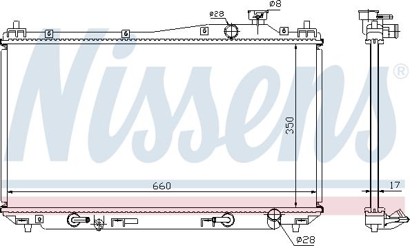 NISSENS 68115 - 68115 RADIATORS HONDA
