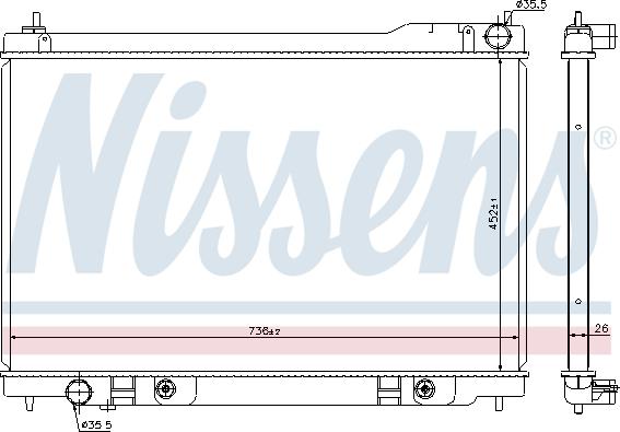 NISSENS 68118 - 68118 RADIATORS INFINITI