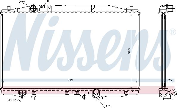 NISSENS 68131 - Auto Part