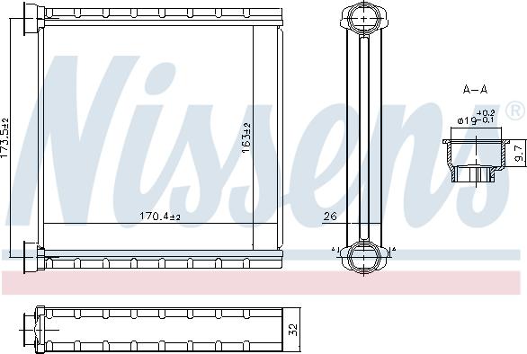 NISSENS 707278 - 707278 SALONA RADIATORS