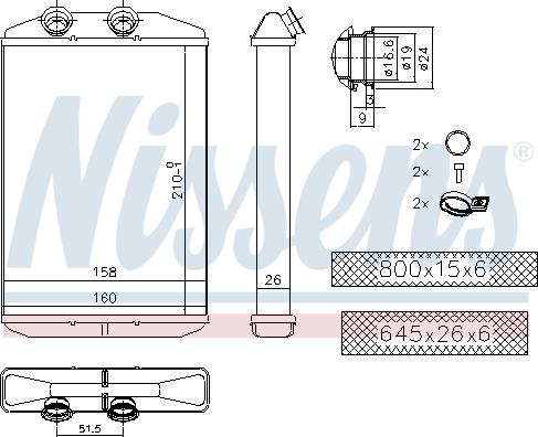 NISSENS 73344 - 73344 SALONA RADIATORS