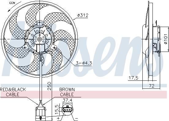 NISSENS 850072 - Auto Part