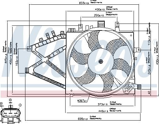 NISSENS 85190 - Ventilators, Motora dzesēšanas
